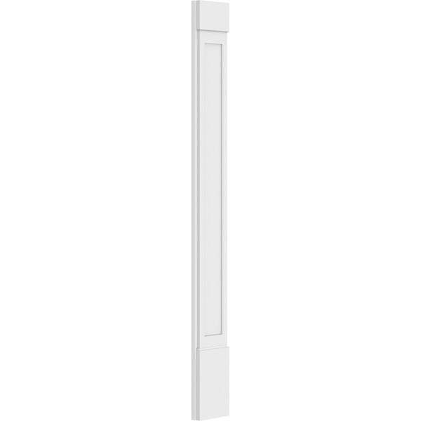 Ekena Millwork Flat Panel PVC Pilaster w/Standard Capital & Base, 9W x 82H x 2P, PR - PILP09X082FP01-2