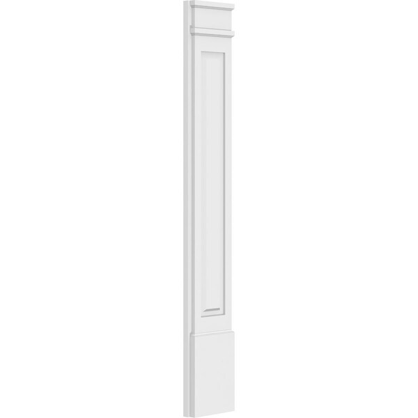 Ekena Millwork Raised Panel PVC Pilaster w/Decorative Capital & Base, 9"W x 60"H x 2"P - PILP09X060RP02-2