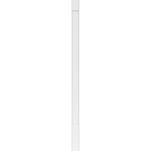 Ekena Millwork Plain PVC Pilaster w/Standard Capital & Base, 5"W x 96"H x 2"P - PILP05X096SM01-2