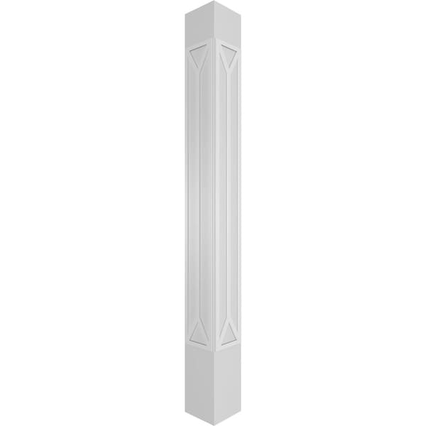 Ekena Millwork Craftsman Classic Square Non-Tapered San Carlos Mission Style Fretwork Column - CC1008ENSCDCRCR