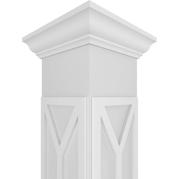 Ekena Millwork Craftsman Classic Square Non-Tapered San Carlos Mission Style Fretwork Column - CC1008ENSCDCRCR