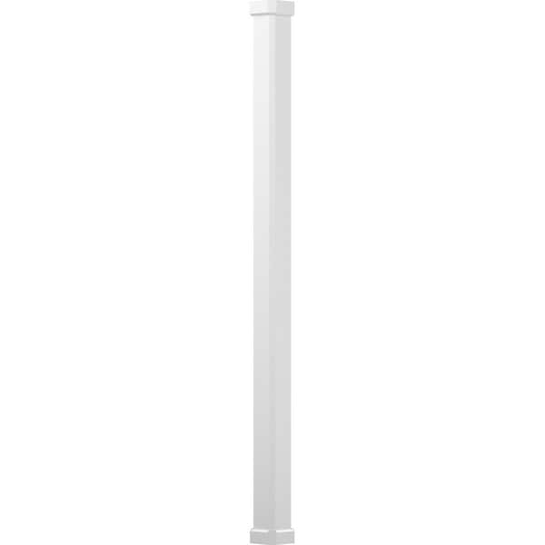 Ekena Millwork 6" x 9' Endura-Aluminum Craftsman Style Column, Square Shaft (Load-Bearing 20,000 lbs) Non-Tapered - EA0609ENPSECRCR