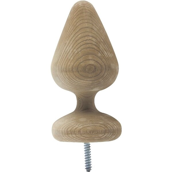 Waddell Post Top, 312 in Dia, 612 in H, Victorian, Pine - 114