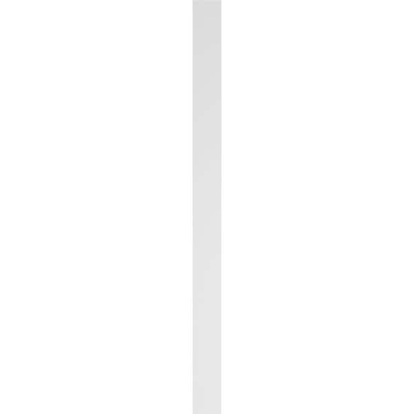 Ekena Millwork Flat Panel PVC Pilaster w/Decorative Capital & Base, 5"W x 72"H x 2"P - PILP05X072FP02-2