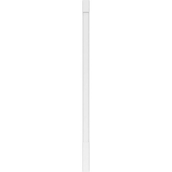 Ekena Millwork Plain PVC Pilaster w/Standard Capital & Base, 4"W x 96"H x 2"P - PILP04X096SM01-2