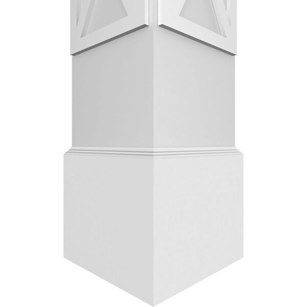 Ekena Millwork Craftsman Classic Square Non-Tapered San Carlos Mission Style Fretwork Column - CC1209ENSCDCSCS