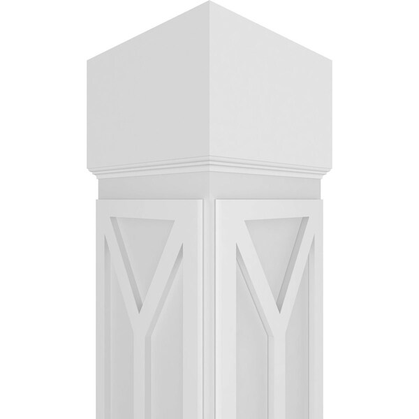 Ekena Millwork Craftsman Classic Square Non-Tapered San Carlos Mission Style Fretwork Column - CC1209ENSCDCSCS