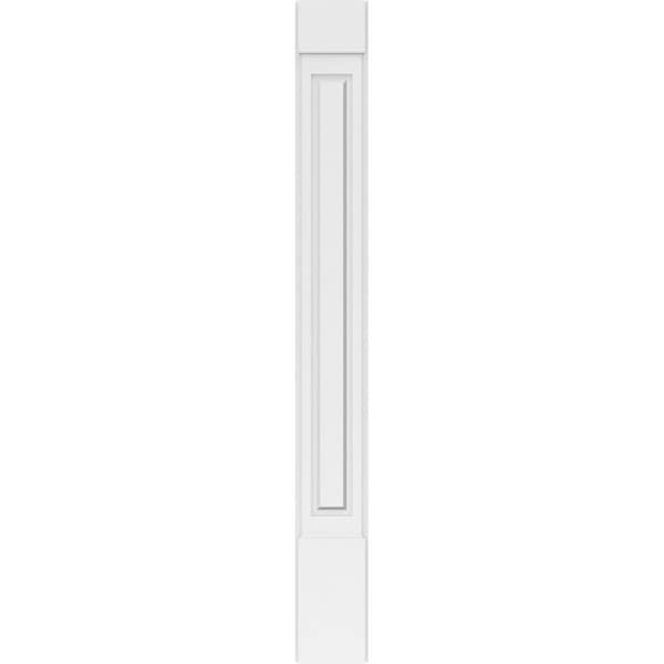 Ekena Millwork Raised Panel PVC Pilaster w/Standard Capital & Base, 8"W x 72"H x 2"P - PILP08X072RP01-2
