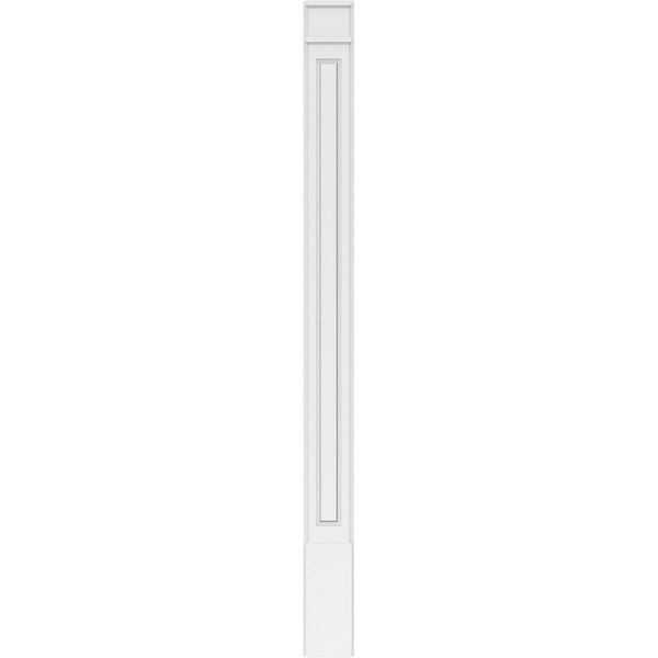 Ekena Millwork Raised Panel PVC Pilaster w/Decorative Capital & Base, 7"W x 90"H x 2"P - PILP07X090RP02-2