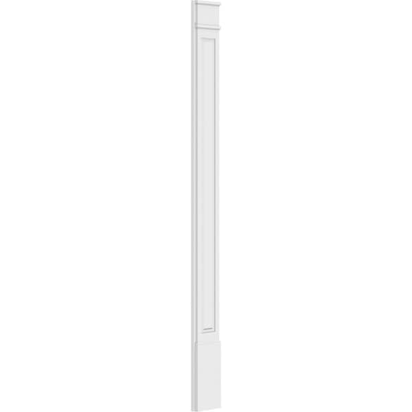 Ekena Millwork Raised Panel PVC Pilaster w/Decorative Capital & Base, 9"W x 102"H x 2"P - PILP09X102RP02-2