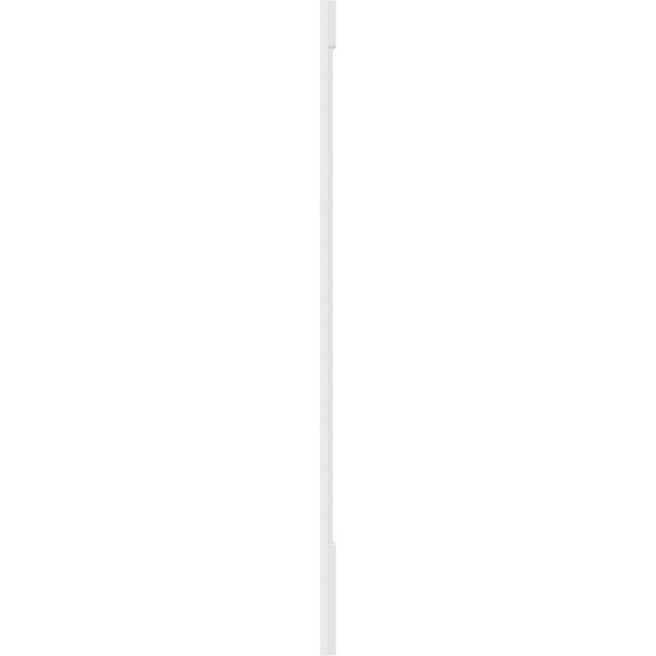 Ekena Millwork Two Equal Flat Panel PVC Pilaster w/Standard Capital & Base, 4"W x 82"H x 2"P - PILP04X082DFP01-2