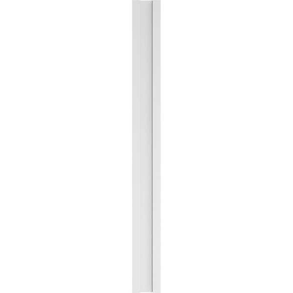 Ekena Millwork Flat Panel PVC Pilaster w/Standard Capital & Base, 7"W x 72"H x 2"P - PILP07X072FP01-2