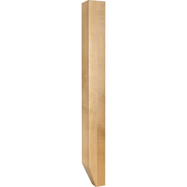 Hardware Resources 3-1/2" Wx3-1/2"Dx35-1/2"H Rubberwood Shaker Tapered Foot Post - P32RW
