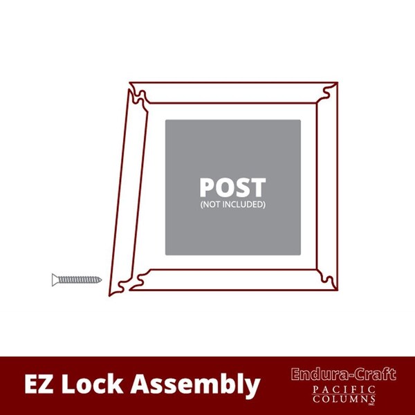 Ekena Millwork Craftsman Classic Square Non-Tapered Recessed Panel Column w/ Standard Capital & Standard Base - EC1009ENMSTST