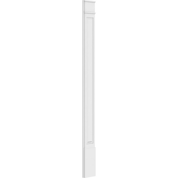 Ekena Millwork Raised Panel PVC Pilaster w/Decorative Capital & Base, 10W x 108H x 2P, PR - PILP10X108RP02-2