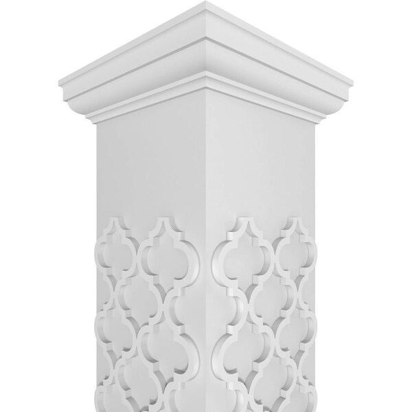 Ekena Millwork Craftsman Classic Square Non-Tapered Medium Marrakesh Fretwork Column - CC1210ENMKMTUTU