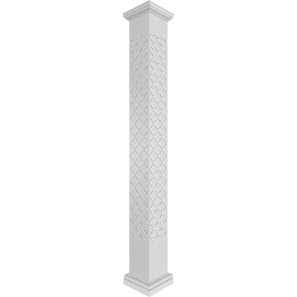 Ekena Millwork Craftsman Classic Square Non-Tapered Medium Marrakesh Fretwork Column - CC1210ENMKMTUTU