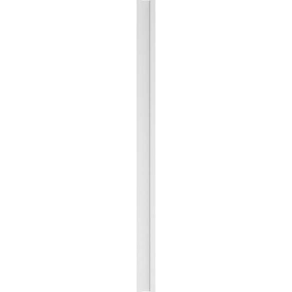 Ekena Millwork Two Equal Raised Panel PVC Pilaster w/Decorative Capital & Base, 7"W x 108"H x 2"P - PILP07X108DRP02-2