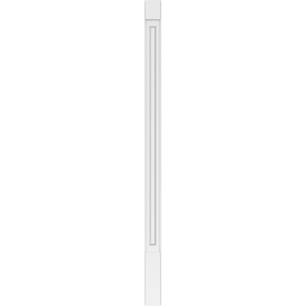 Ekena Millwork Raised Panel PVC Pilaster w/Standard Capital & Base, 5"W x 90"H x 2"P - PILP05X090RP01-2