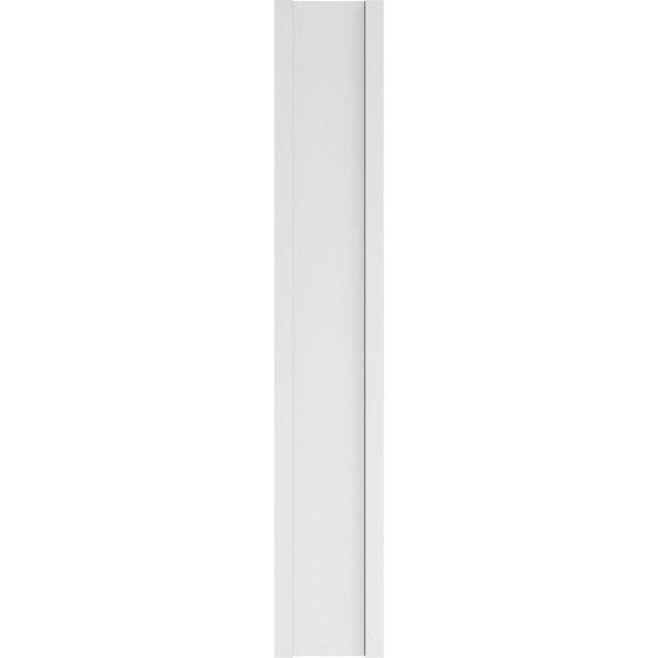 Ekena Millwork Two Equal Flat Panel PVC Pilaster w/Standard Capital & Base, 12W x 72H x 2P, PR - PILP12X072DFP01-2