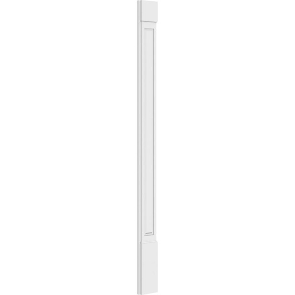 Ekena Millwork Raised Panel PVC Pilaster w/Standard Capital & Base, 8"W x 96"H x 2"P - PILP08X096RP01-2