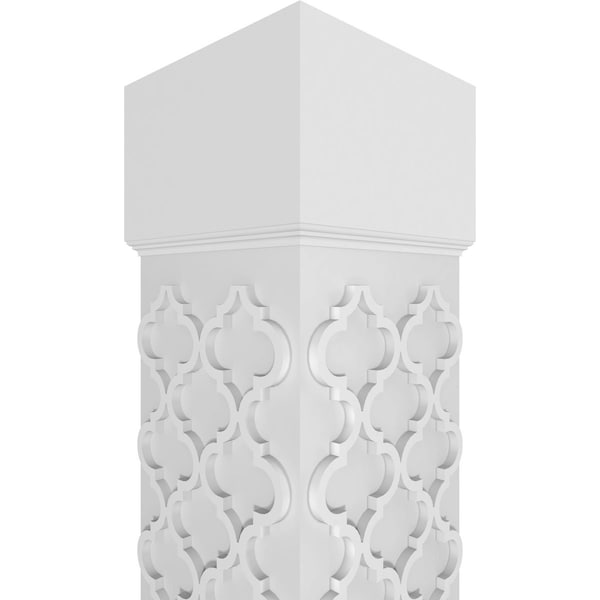 Ekena Millwork Craftsman Classic Square Non-Tapered Medium Marrakesh Fretwork Column - CC0809ENMKMCSCS