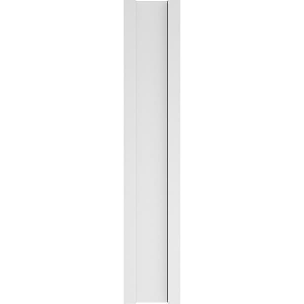 Ekena Millwork Flat Panel PVC Pilaster w/Decorative Capital & Base, 9"W x 48"H x 2"P - PILP09X048FP02-2