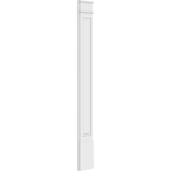 Ekena Millwork Raised Panel PVC Pilaster w/Decorative Capital & Base, 10"W x 82"H x 2"P - PILP10X082RP02-2