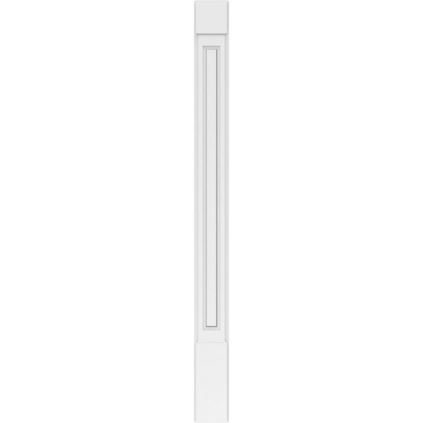 Ekena Millwork Raised Panel PVC Pilaster w/Standard Capital & Base, 6W x 72H x 2P, PR - PILP06X072RP01-2