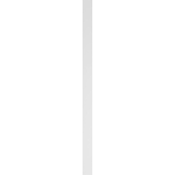 Ekena Millwork Plain PVC Pilaster w/Decorative Capital & Base, 6"W x 108"H x 2"P - PILP06X108SM02-2