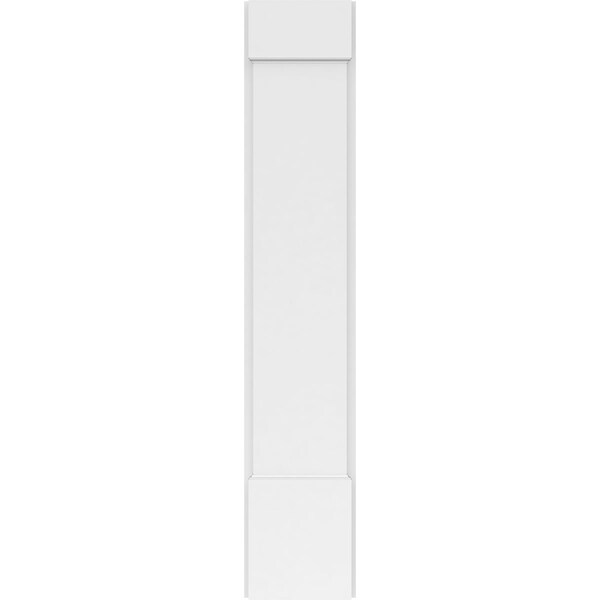 Ekena Millwork Plain PVC Pilaster w/Standard Capital & Base, 9"W x 48"H x 2"P - PILP09X048SM01-2