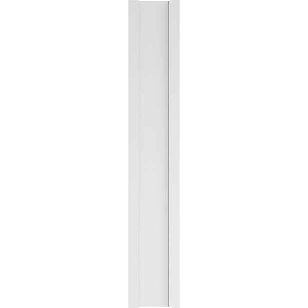 Ekena Millwork Plain PVC Pilaster w/Decorative Capital & Base, 10"W x 60"H x 2"P - PILP10X060SM02-2