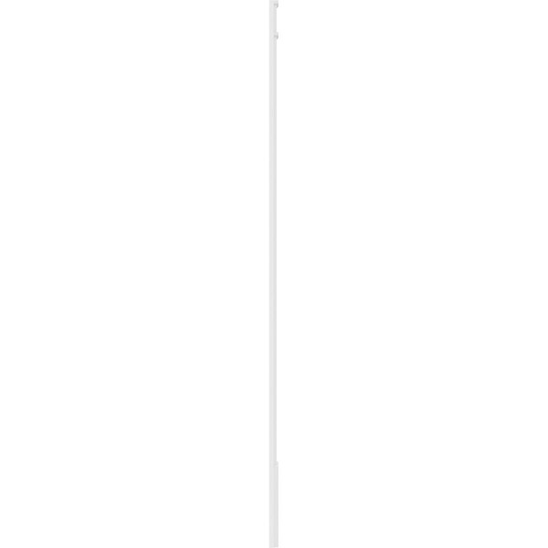 Ekena Millwork Flat Panel PVC Pilaster w/Decorative Capital & Base, 9"W x 120"H x 2"P - PILP09X120FP02-2