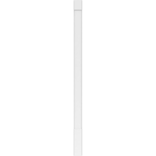 Ekena Millwork Plain PVC Pilaster w/Standard Capital & Base, 5"W x 90"H x 2"P - PILP05X090SM01-2