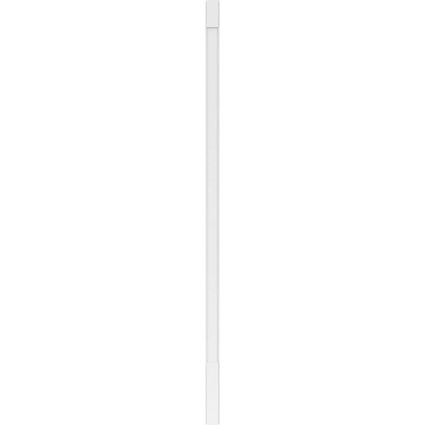 Ekena Millwork Plain PVC Pilaster w/Standard Capital & Base, 4"W x 120"H x 2"P - PILP04X120SM01-2