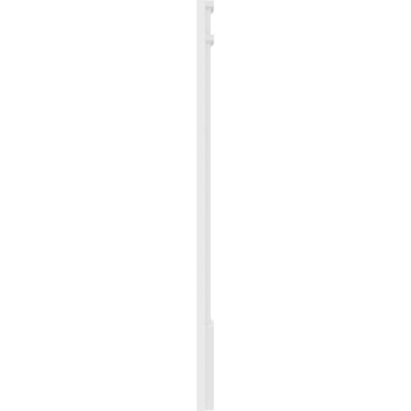 Ekena Millwork Plain PVC Pilaster w/Decorative Capital & Base, 8"W x 48"H x 2"P - PILP08X048SM02-2