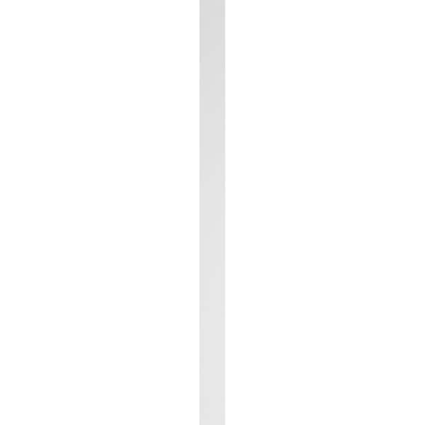 Ekena Millwork Two Equal Flat Panel PVC Pilaster w/Decorative Capital & Base, 5W x 82H x 2P, PR - PILP05X082DFP02-2