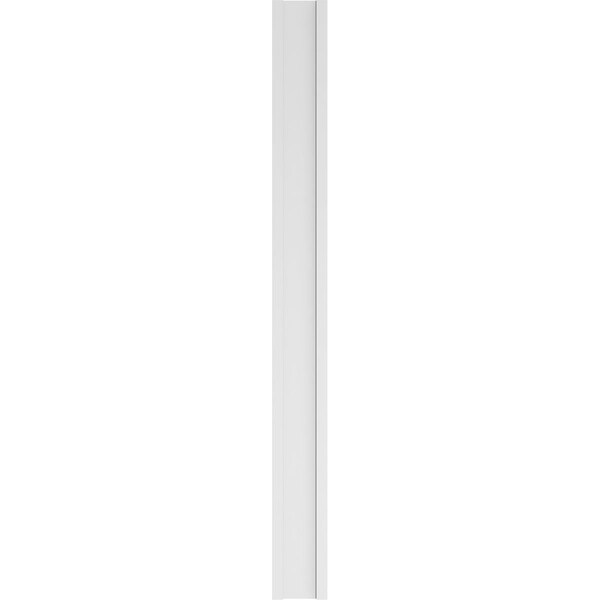 Ekena Millwork Plain PVC Pilaster w/Decorative Capital & Base, 10"W x 108"H x 2"P - PILP10X108SM02-2
