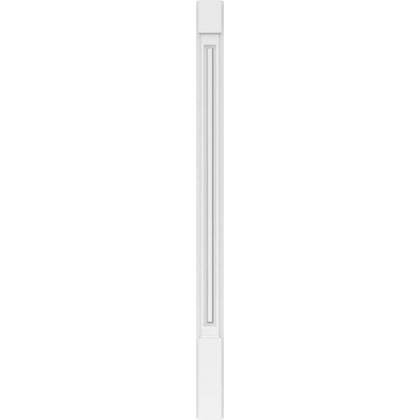 Ekena Millwork Raised Panel PVC Pilaster w/Standard Capital & Base, 4"W x 60"H x 2"P - PILP04X060RP01-2