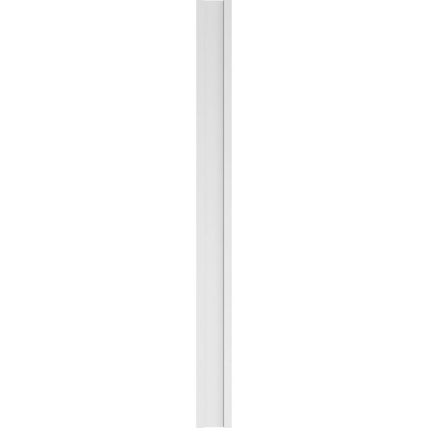 Ekena Millwork Two Equal Flat Panel PVC Pilaster w/Standard Capital & Base, 9"W x 108"H x 2"P - PILP09X108DFP01-2