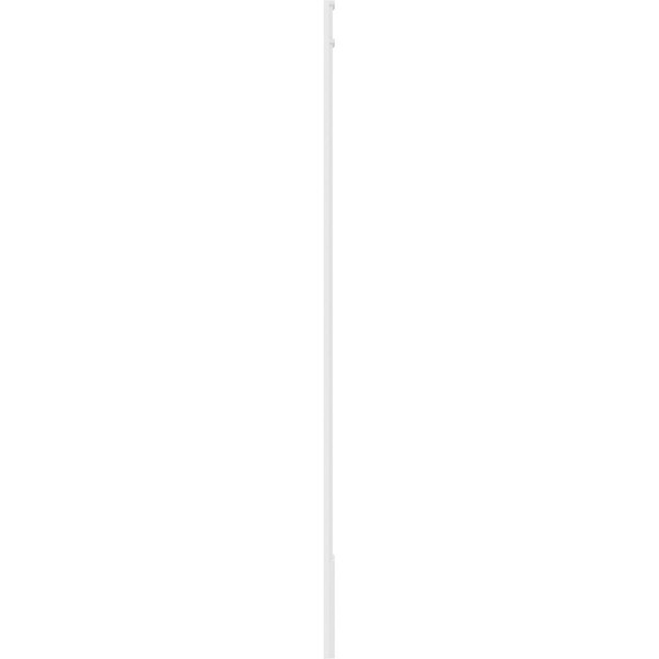 Ekena Millwork Fluted PVC Pilaster w/Decorative Capital & Base, 10"W x 120"H x 2"P - PILP10X120FL02-2
