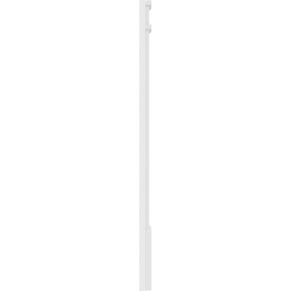 Ekena Millwork Two Equal Raised Panel PVC Pilaster w/Decorative Capital & Base, 9"W x 48"H x 2"P - PILP09X048DRP02-2