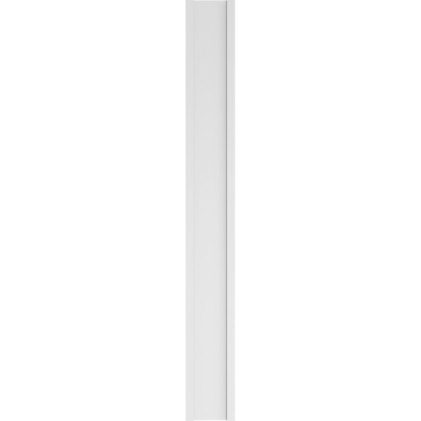 Ekena Millwork Plain PVC Pilaster w/Standard Capital & Base, 12"W x 102"H x 2"P - PILP12X102SM01-2