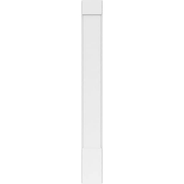 Ekena Millwork Plain PVC Pilaster w/Standard Capital & Base, 7"W x 60"H x 2"P - PILP07X060SM01-2
