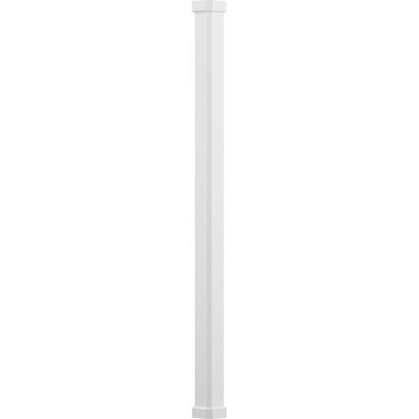 Ekena Millwork 6" x 8' Endura-Aluminum Craftsman Style Column, Square Shaft (Load-Bearing 20,000 lbs) Non-Tapered - EA0608ENPSPCRCR