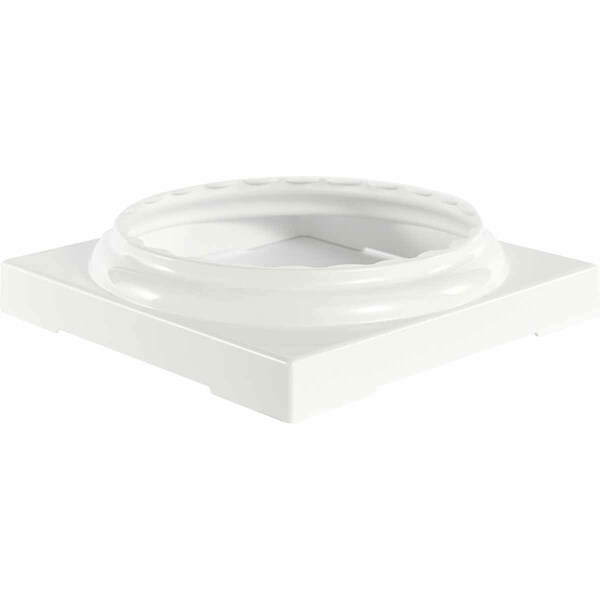 Ekena Millwork Standard Capital & Base for 10" Endura-Aluminum Fluted Round Columns, Wicker Finish - EA10RSANSDTU