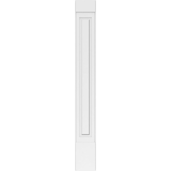 Ekena Millwork Raised Panel PVC Pilaster w/Standard Capital & Base, 10"W x 82"H x 2"P - PILP10X082RP01-2