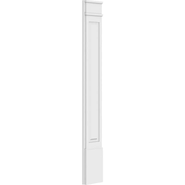 Ekena Millwork Raised Panel PVC Pilaster w/Decorative Capital & Base, 10"W x 72"H x 2"P - PILP10X072RP02-2