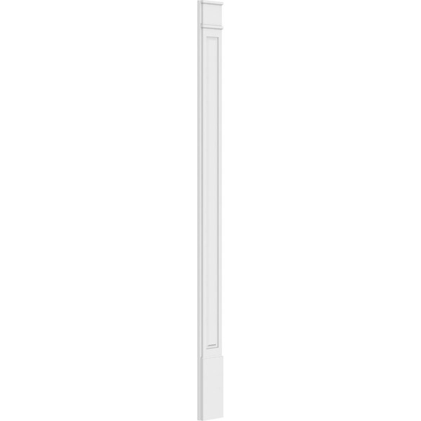 Ekena Millwork Raised Panel PVC Pilaster w/Decorative Capital & Base, 9"W x 120"H x 2"P - PILP09X120RP02-2