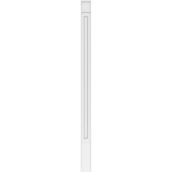 Ekena Millwork Raised Panel PVC Pilaster w/Decorative Capital & Base, 5"W x 82"H x 2"P - PILP05X082RP02-2